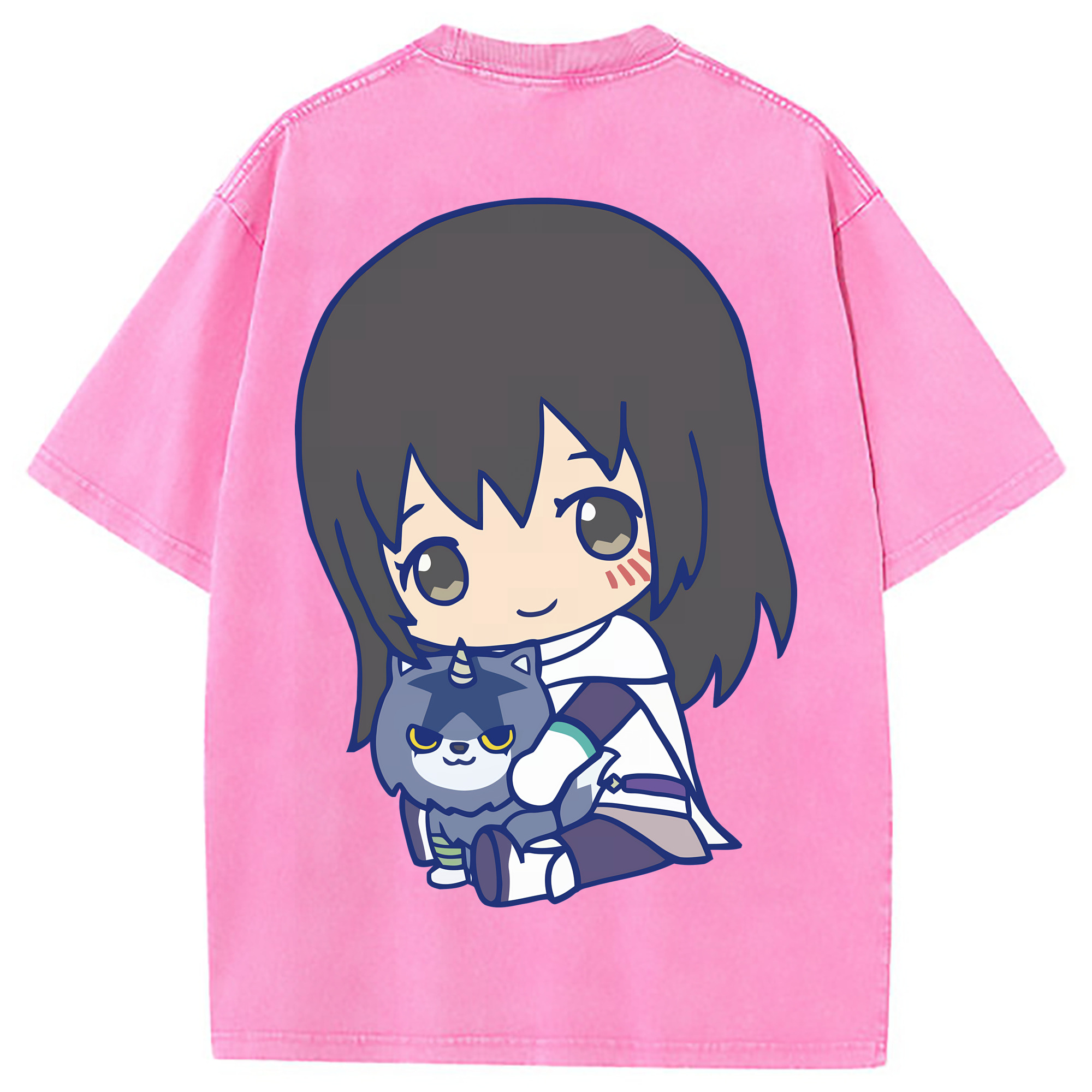 （画像用） 転スラ Regarding Reincarnated to Slime 綿100% ヴィンテージ風 半袖Tシャツ（背面プリント）